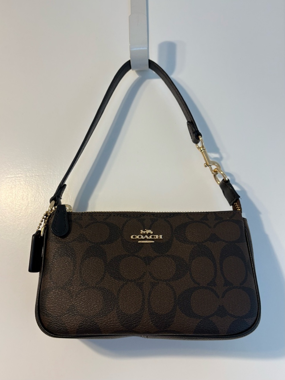 Coach Nolita 19 Shoulder Bag in Signature Brown Coated Canvas